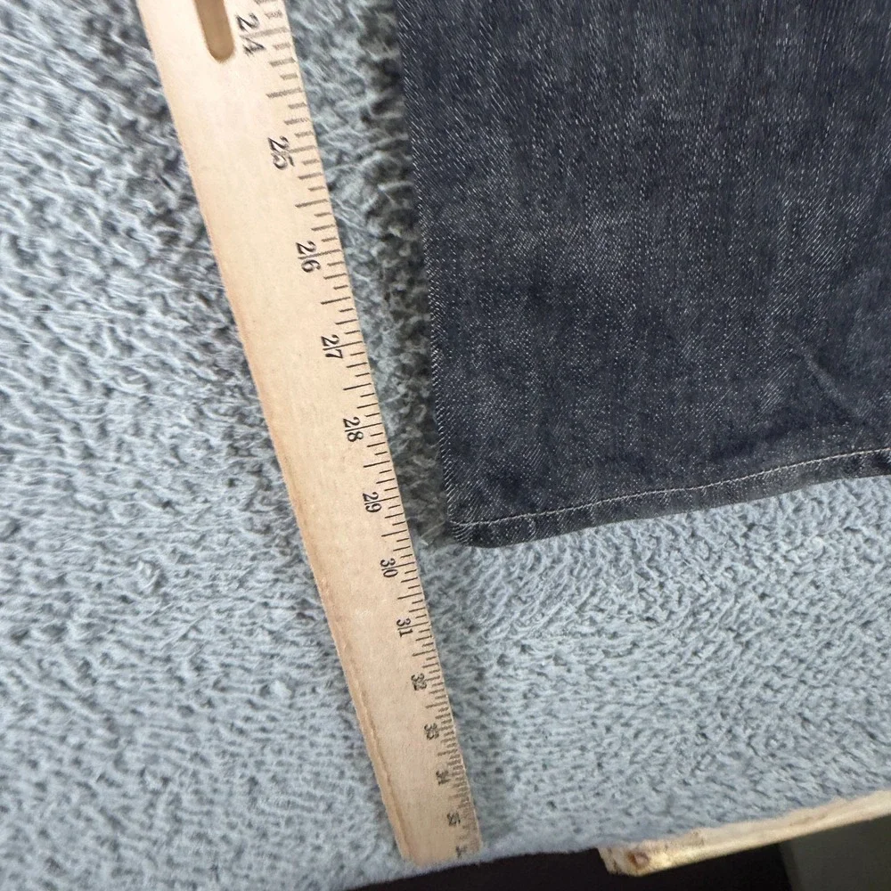 Arizona Jeans Mens 36x30 Black Cotton Denim Straight Slim Fit Workwear Travel